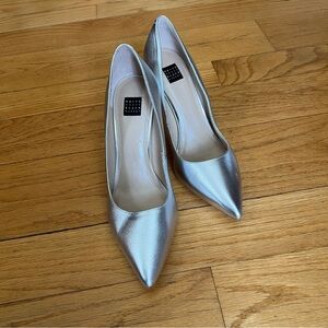 Elegant Silver Women's Pumps